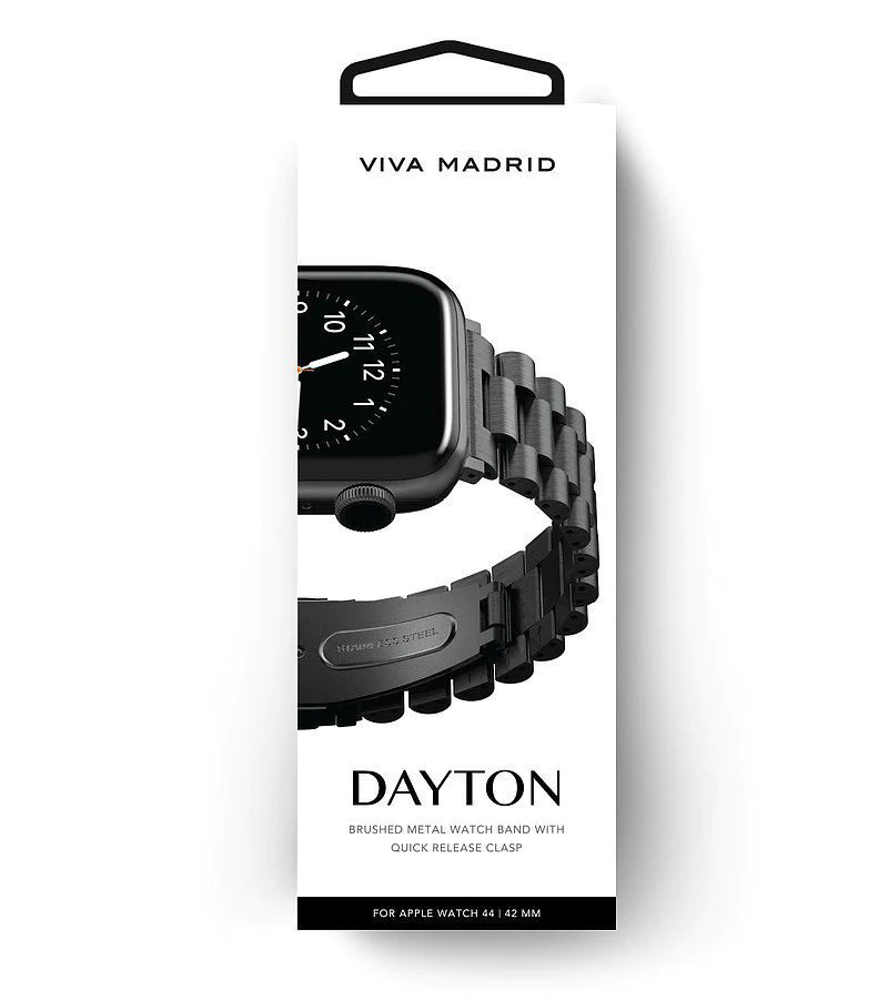 VIVA Madrid Dayton Brushed Metal Watch Band(BLU44) 3 VIVA Madrid Dayton Brushed Metal Watch Band(BLU44) - Image 3