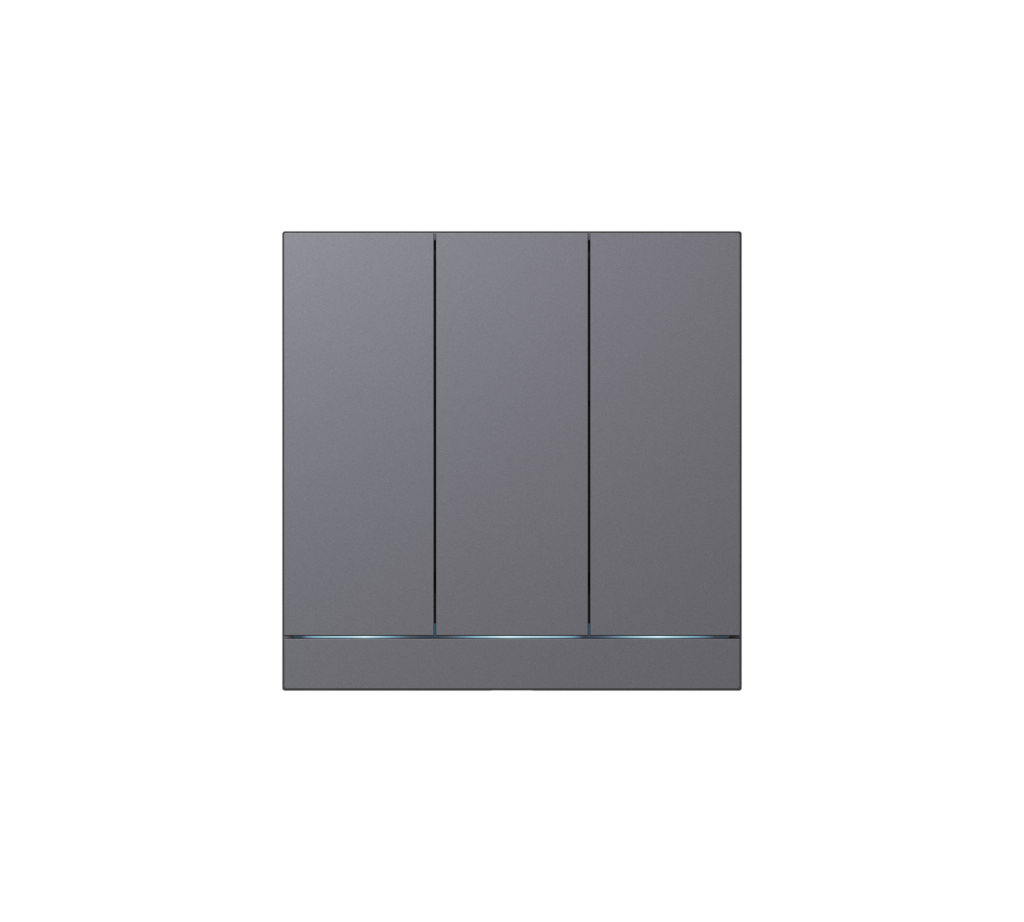 BLEND Switch PRO (3 way) 1 SL9 BLEND Switch Pro 3 Way Grey Live wiring only