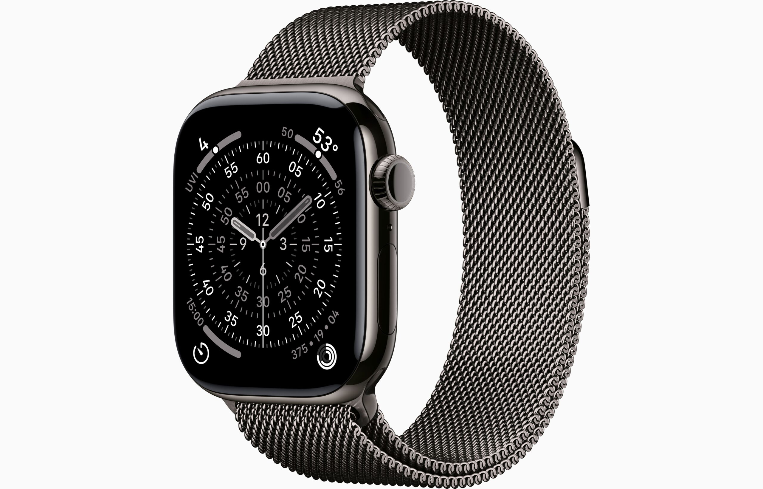 Apple Watch Series 11 titanium-SLATE-milanese-loop