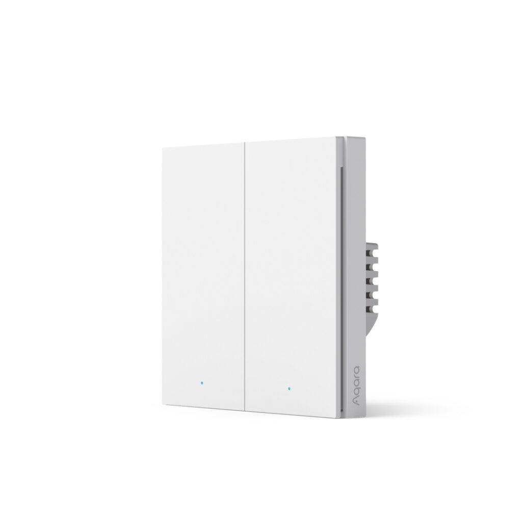 SMART WALL SWITCH H1 EU WITH NEUTRAL DOUBLE ROCKER