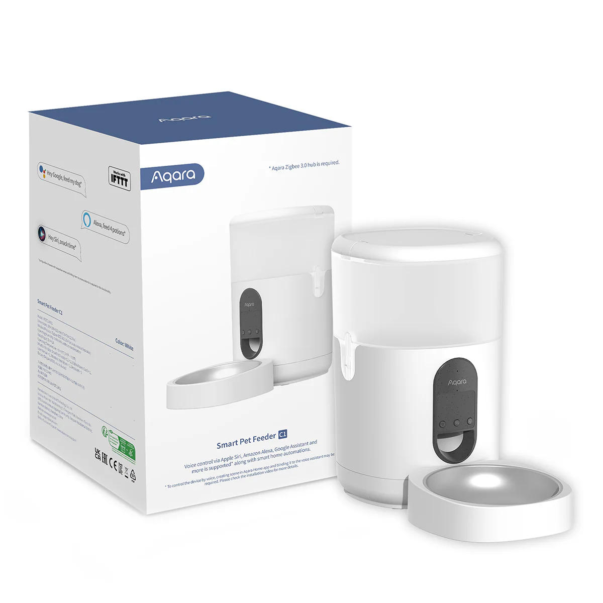 AQARA SMART PET FEEDER C1 3 AQARA SMART PET FEEDER C1 in a pack